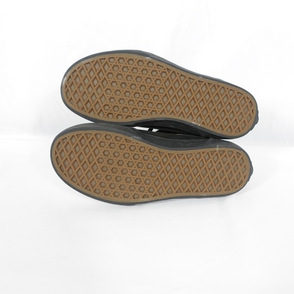 Vans Sk8-Hi All Black Youth High Top Sneakers | Faded Canvas & Suede Skate Shoes - Picture 11 of 13